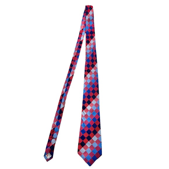 Turnbull & Asser Argyle Multicolor Men's Tie 100% Silk Hand Made In‎ England - Picture 2 of 8